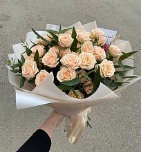 Букет Кремовые розы Латте #REPLACE_PRED# Молодежный Тульская область